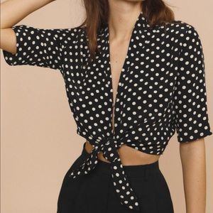 Rouje Fiora blouse Polka dot